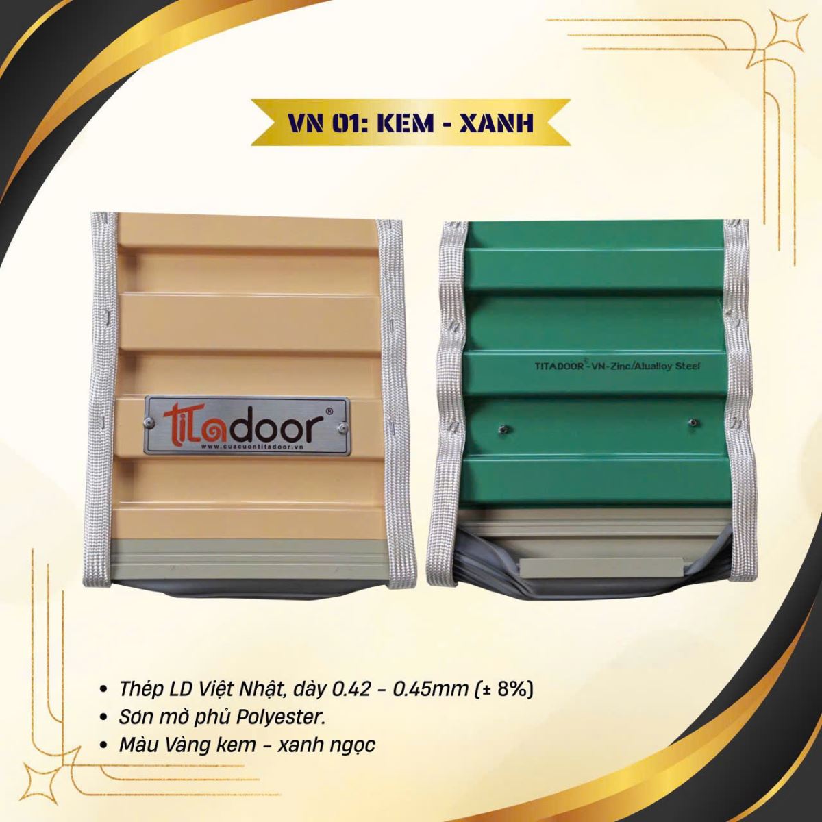 Cửa cuốn tấm liền TITADOOR-VN