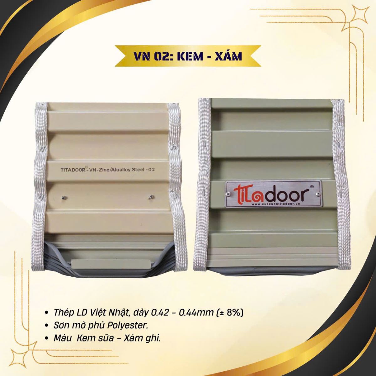 Cửa cuốn tấm liền TITADOOR-VN